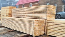 Брусок обрезной е/в хв/п 1-2 сорт, дисковый напил